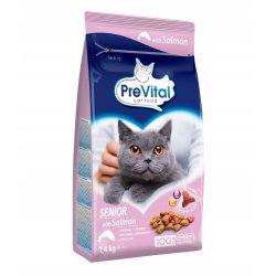 PREVITAL Senior Salmon - trfoder til kattekillinger - 1,4kg
