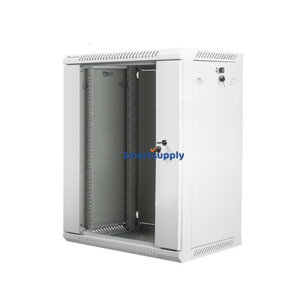 V�gmonteret Rack 19" 15U 600X450mm gr�