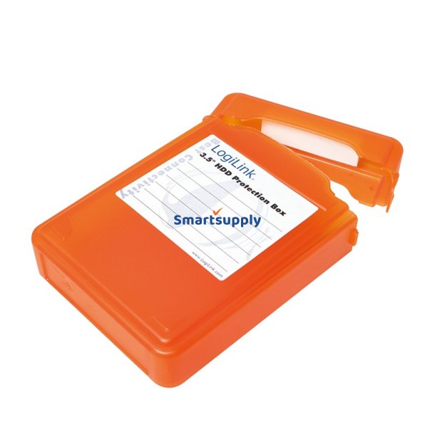 Beskyttelseskasse til HDD 3.5', orange