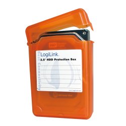 Beskyttelseskasse til HDD 3.5', orange