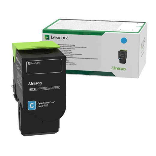 Lexmark 78C20C0 Cyan toner 1.400 sider original