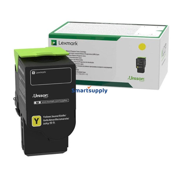 Lexmark 78C20Y0 Gul toner 1.400 sider original