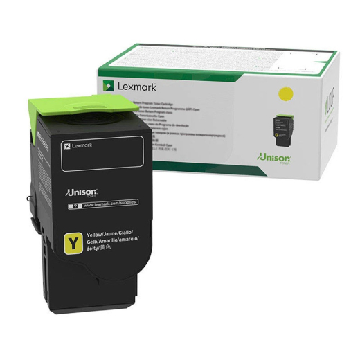 Lexmark 78C2XY0 Gul toner 5.000 sider original