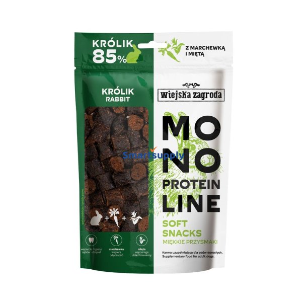 Wiejska Zagroda Monoprotein Linje Blde Snacks Kanin - Hundegodbid - 115G