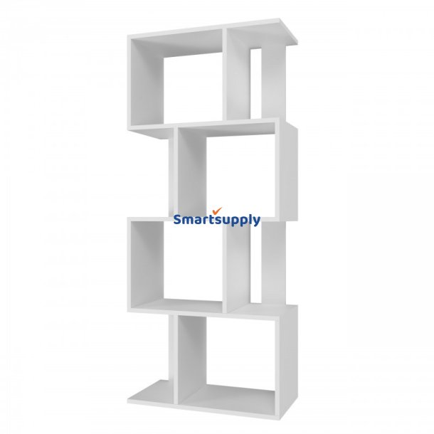 Reol Fiesta 4P 59,5X30x140 cm, Hvid