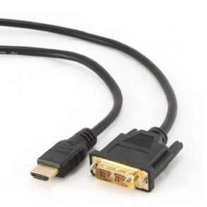 Gembird 1.8m, HDMI/DVI, M/M 1,8 m DVI-D Sort
