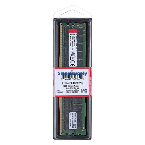 Kingston Dedikeret Hukommelse Til Dell 32Gb Ddr4-3200Mhz Reg Ecc-Modul