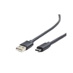 Kabel USB 2.0 type AC-AM CM 1m sort