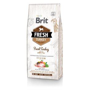 BRIT Fresh Turkey & Pea Fit & Slim - Trt hundefoder Kalkun med rter - 12 kg