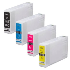 Epson 79 XL BCMY 4 stk blkpatroner kompatibel multipakke