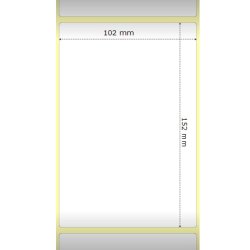Fragtlabels til Zebra 1 rulle 102 mm x 152 mm