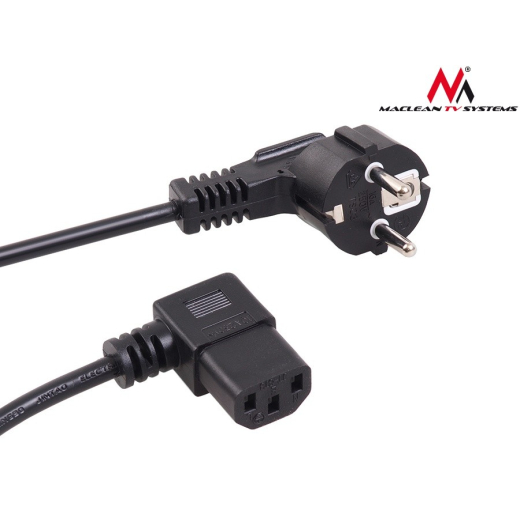 Str�mkabel med vinklet 3-ben stik 3M MCTV EU-803