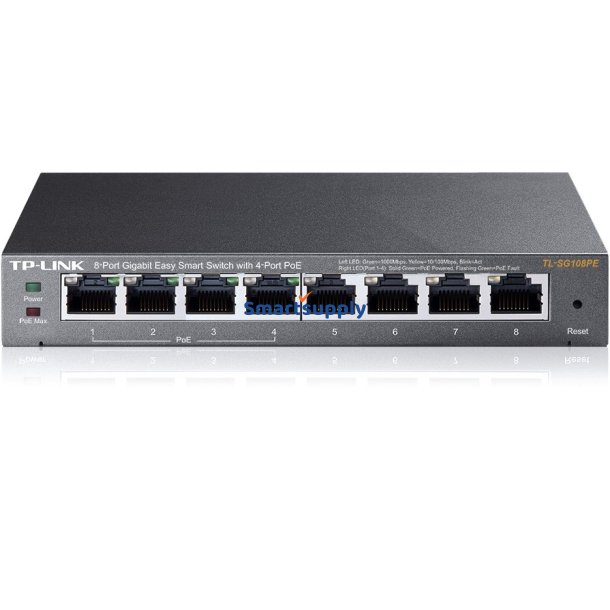 TL-SG108PE Switch Smart 8xGE (4xPoE)