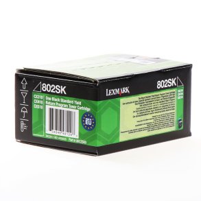 Lexmark 802SK Sort toner 2.500 sider 80C2SK0 original