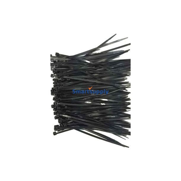 Nylon kabelbindere 25cm/3.6mm UV (100stk)