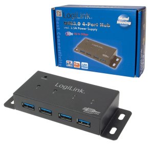 USB 3.0 HUB, 4-Port, Metal hus