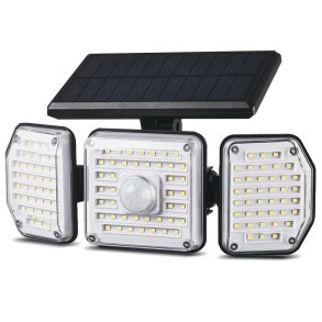 LED-solcellelampe med bevgelsessensor Maclean IP65, 4W, 320lm, 4000K, Li-ion 1200 mAh, 3 driftstilstande MCE615