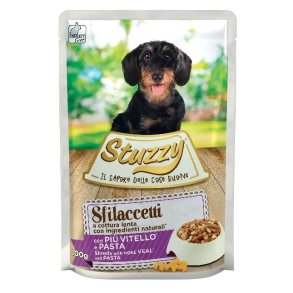 STUZZY Sfilaccetti Kalvekd med pasta - vdt hundefoder - 100g