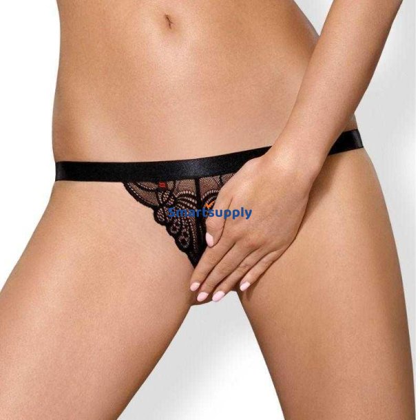 828-THC-1 Crotchless Thong - L/XL
