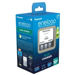 Batterioplader PANASONIC Eneloop Basic BQ-CC51 + 4x AAA 800 mAh (K-KJ51MCD04E)