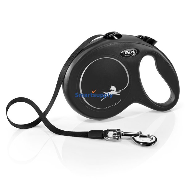 Flexi New Classic Dog Optrkkelig Snor 5 M
