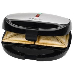 Clatronic ST/WA 3670 sandwichtoaster 800 W Sort, Rustfrit stl