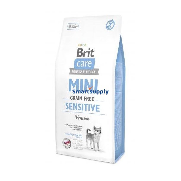 Brit Care Mini Sensitive Vildt - Trfoder Til Hunde - 7 Kg