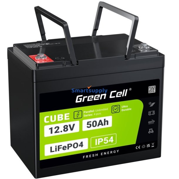 Green Cell Lfpgc12v50ah Ups Batteri Lithium Iron Phosphate (Lifepo4) 12V 50 Ah