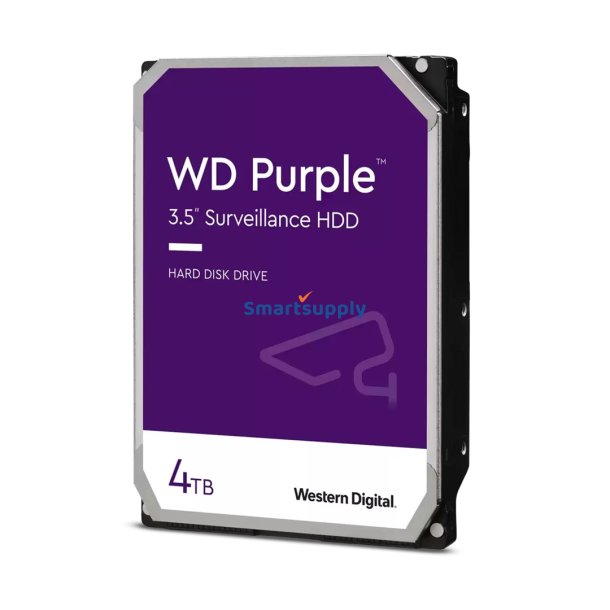 Western Digital Purple harddisk 4 TB 5400 rpm 256 MB 3.5" Serial ATA III