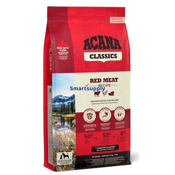 Acana Classics Red Meat - Trfoder Til Hunde - 14,5 Kg