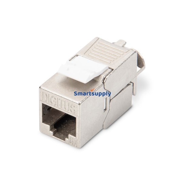 Digitus Cat 6A Keystone-Modul, Skrmet, Vrktjsfri Monteringstilslutning