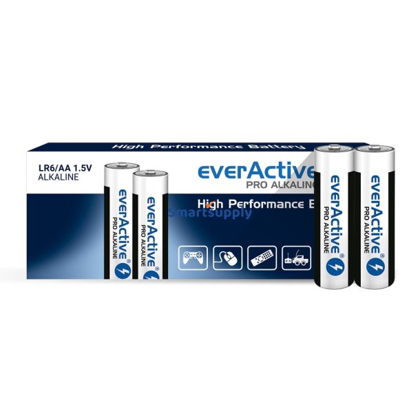Batterier Everactive Pro Alkaline Lr6 Aa - Krympepakke - 10 Stk