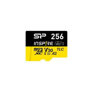 Hukommelseskort Silicon Power Inspire 256 GB MicroSDXC V30 UHS-I U3 A2 4K + adapteren (SP256GBSTXLA2V1NSP)