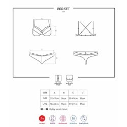 860-SET-1 2 Pieces Set Black - S/M