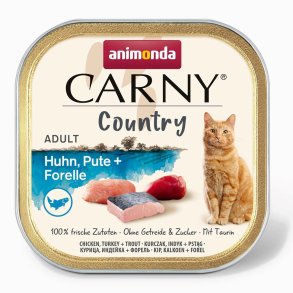 ANIMONDA Carny Country Kylling, Kalkun + rred - vd kattefoder - 100 g