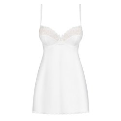 871-CHE-2 Chemise and Thong White - S/M