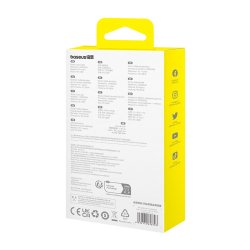 Baseus Gem USB C til USB C hurtigopladningskabel 1 m 100 W Hvid