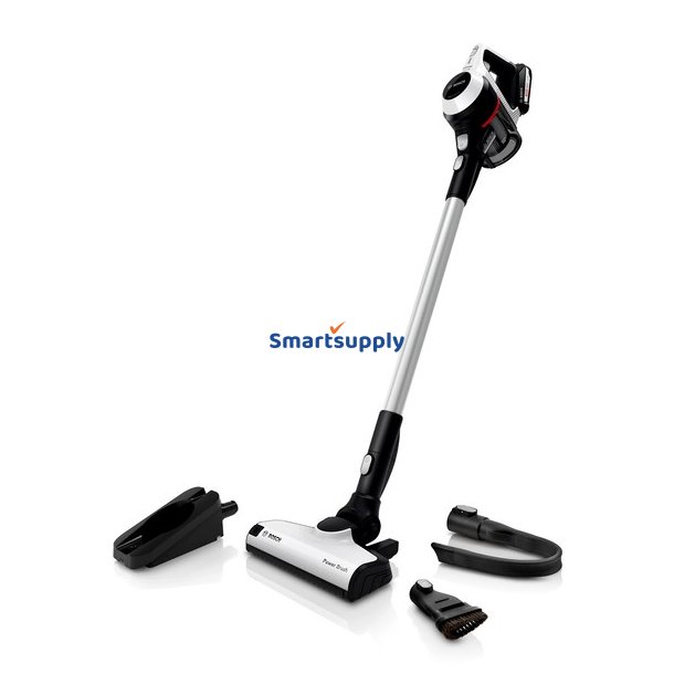 Bosch Serie 6 Bcs61113 Stavstvsuger/Elektrisk Kost 2-I-1 Stavstvsuger Batteritrt Posels Hvid