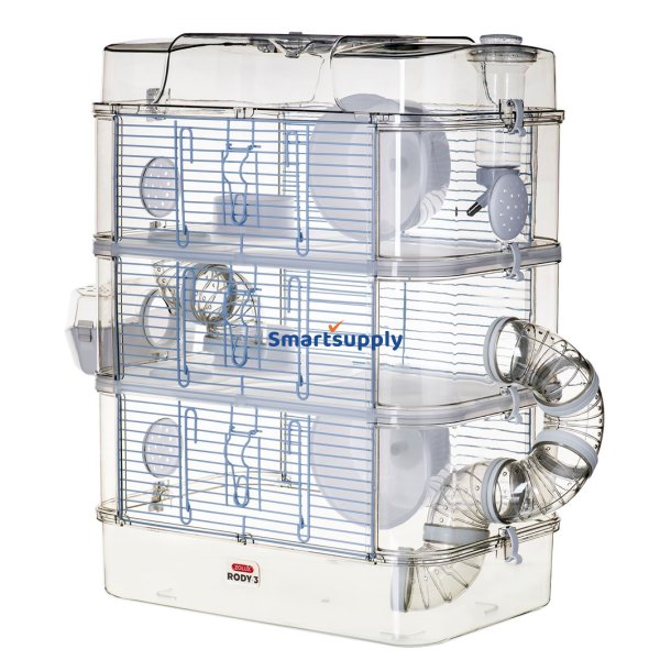 Zolux Rody3 Trio Hvid - Bur Til Gnavere - 1 Stk