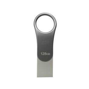 Silicon Power Mobile C80 USB-hukommelsespind 128 GB USB Type-A / USB Type-C 3.0 (3.1 Gen 1) Titanium