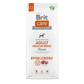 BRIT Care Hypoallergenic Adult Medium Breed Lamb - trfoder til hunde - 12 kg