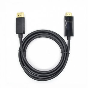 DisplayPort - HDMI 1,8 m. Kabel, sort