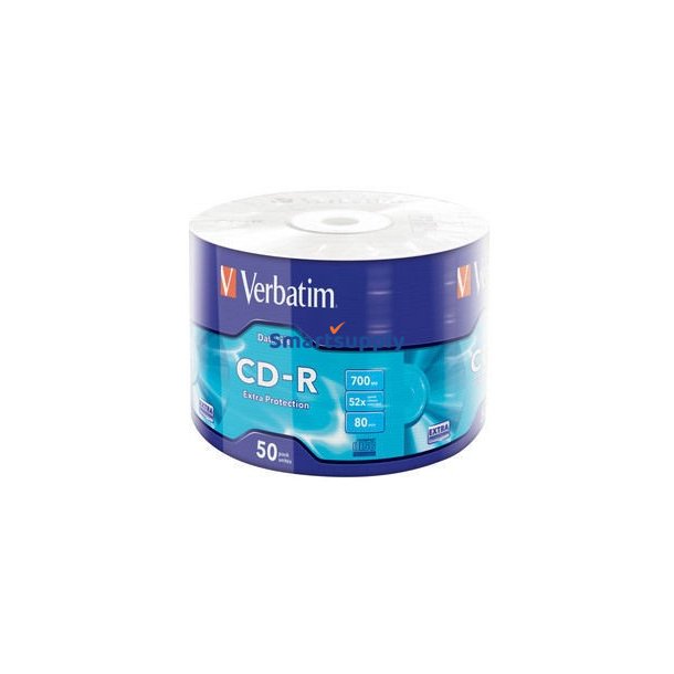 CD-R 52x 700MB 50P SP Ekstra Beskyttelsesindpakning 43787