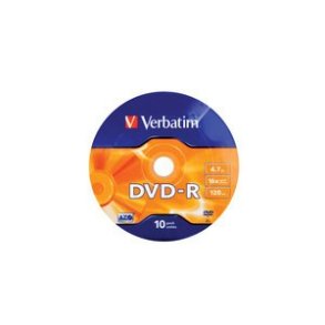 DVD-R 16x 4.7GB 10P SP Matt S�lv Indpakning 43729