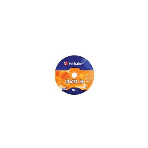 DVD-R 16x 4.7GB 10P SP Matt S�lv Indpakning 43729
