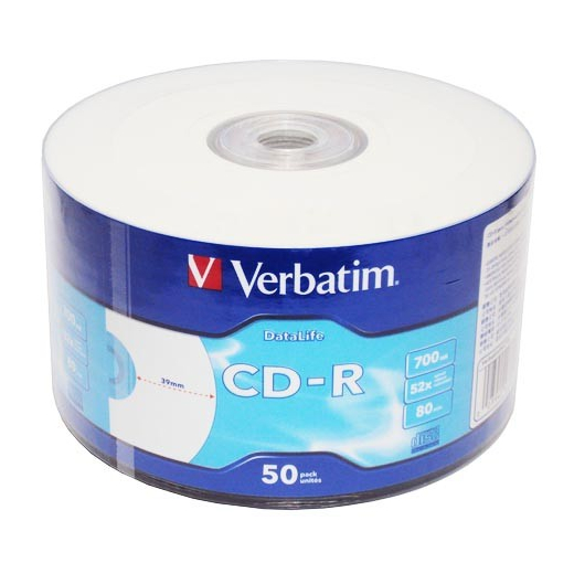 CD-R 52x 700MB 50P SP Printable Extra Protection 43794