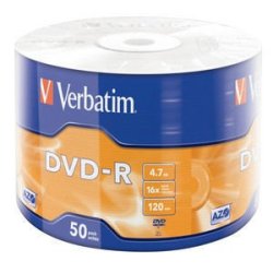 DVD-R 16x 4.7GB 50P SP Matt Silver Wrap 43788