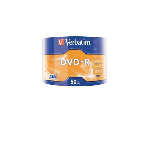 DVD-R 16x 4.7GB 50P SP Matt Silver Wrap 43788