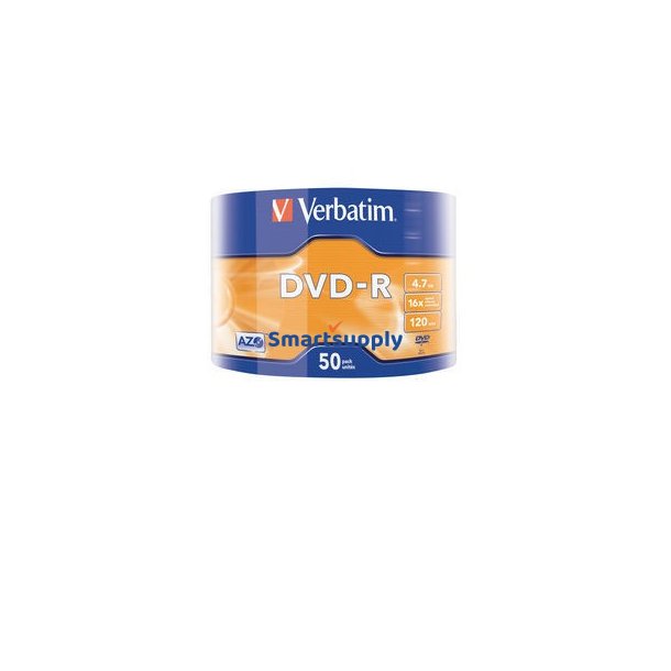 DVD-R 16x 4.7GB 50P SP Matt Silver Wrap 43788