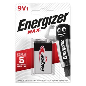 Energizer Max 426660 Batteri 9V 6LR61, 1 stk., Eco pack